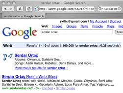Serdar Ortac - Google result